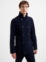 French Connection Navy Blue Funnel Jacket - Image 1 of 3
