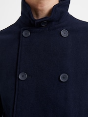 French Connection Navy Blue Funnel Jacket - Image 3 of 3