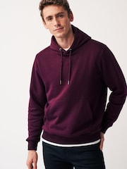 Purple Overhead Hoodie Jersey Cotton Rich Overhead Hoodie - Image 1 of 8
