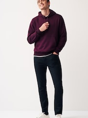 Purple Overhead Hoodie Jersey Cotton Rich Overhead Hoodie - Image 2 of 8