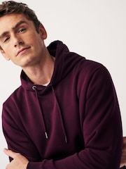 Purple Overhead Hoodie Jersey Cotton Rich Overhead Hoodie - Image 4 of 8