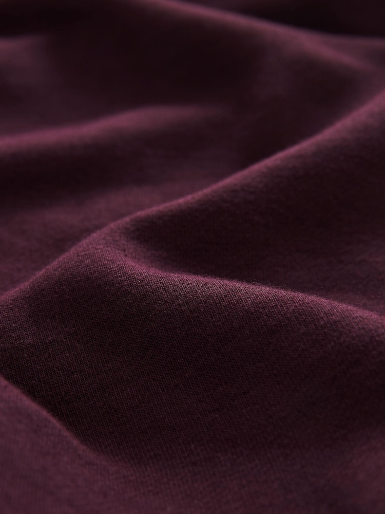 Purple Overhead Hoodie Jersey Cotton Rich Overhead Hoodie - Image 8 of 8