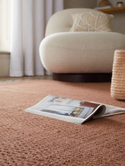 Rust Orange Border Rug - Image 2 of 6