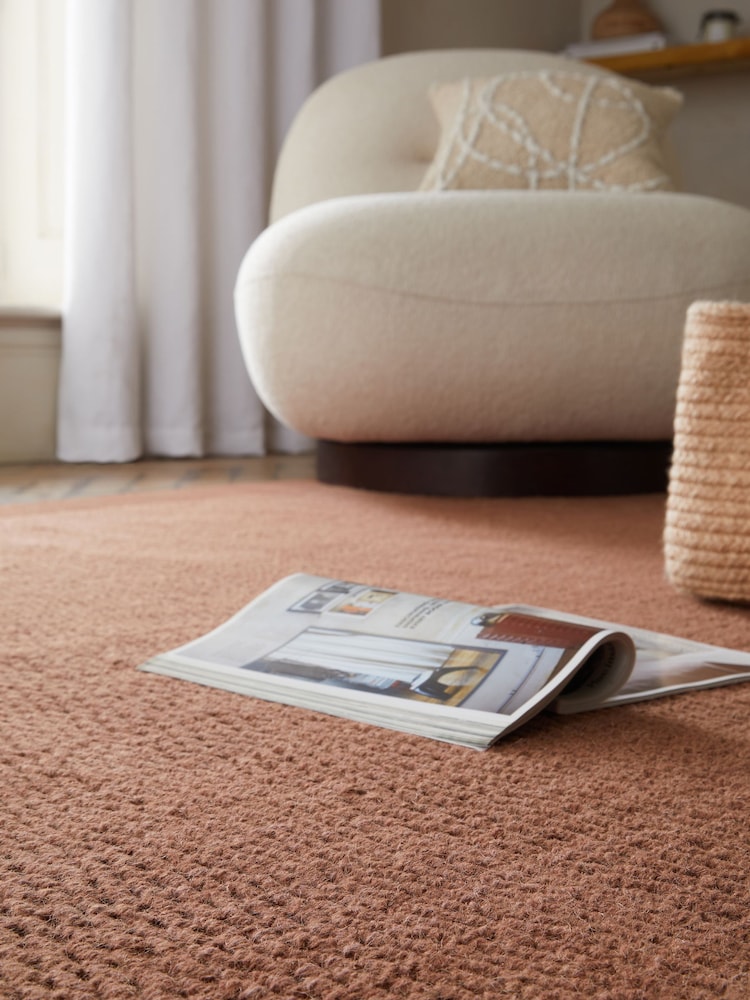 Rust Orange Border Rug - Image 2 of 6