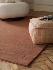 Rust Orange Border Rug - Image 3 of 6