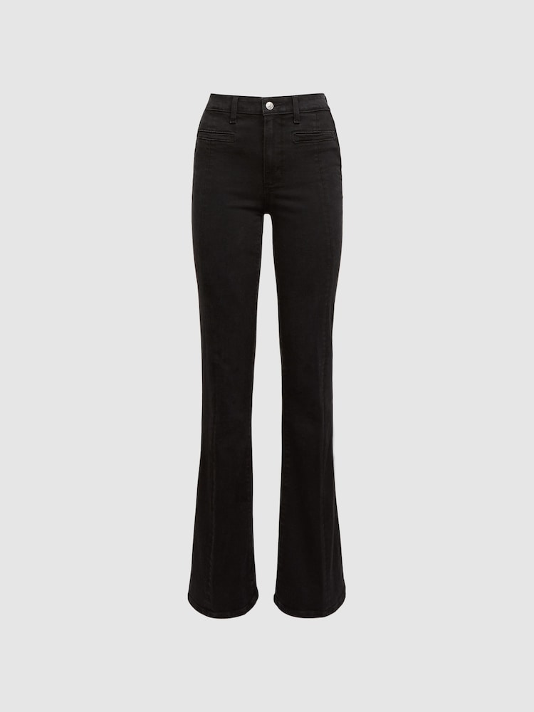 Reiss Slater Laurel Paige High Rise Flared Jeans - Image 2 of 5