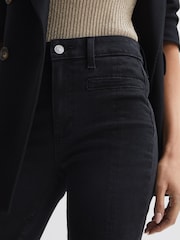 Reiss Slater Laurel Paige High Rise Flared Jeans - Image 3 of 5