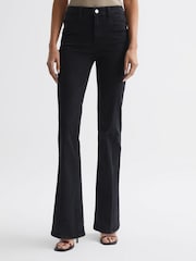 Reiss Slater Laurel Paige High Rise Flared Jeans - Image 4 of 5