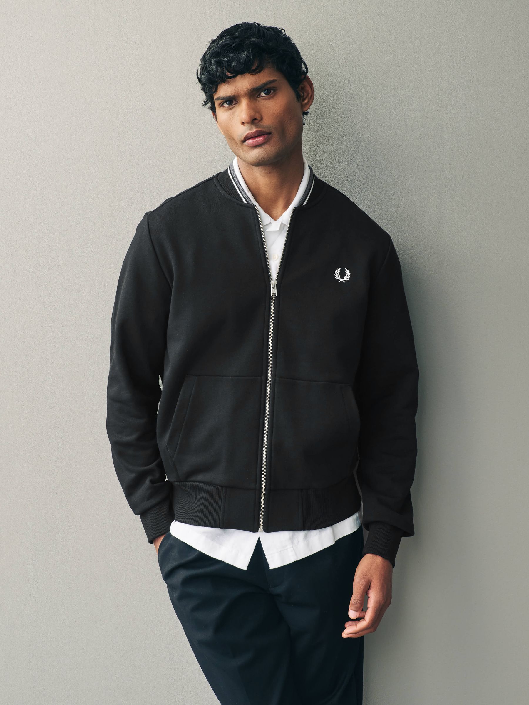 Buy Fred Perry Zip Through Sweatshirt from Next USA