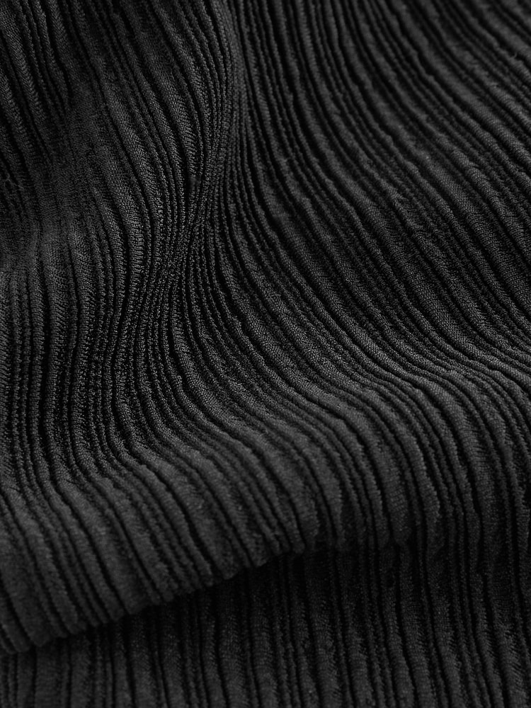 Black Rib DD+ Wired Crop Bikini Top - Image 9 of 9