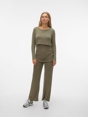 Mamalicious Green Maternity Cargo T-Shirt - Image 1 of 6