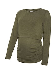 Mamalicious Green Maternity Cargo T-Shirt - Image 6 of 6