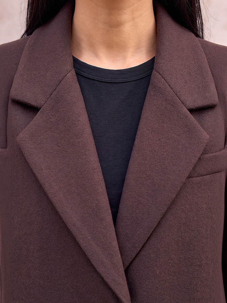 Roman Brown Smart Single Breasted Coat - Image 4 of 4 Roman Brown Smart Single Breasted Coat - Image 4 of 4