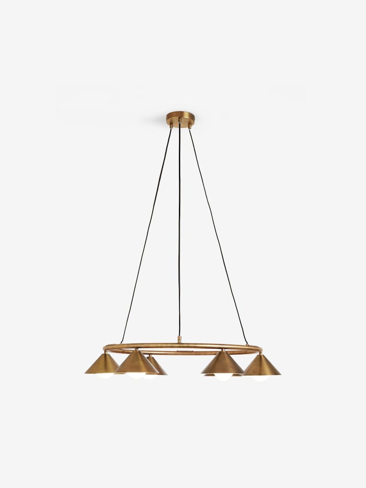 MADE.COM Brass Rhett Chandelier Light - Image 3 of 3