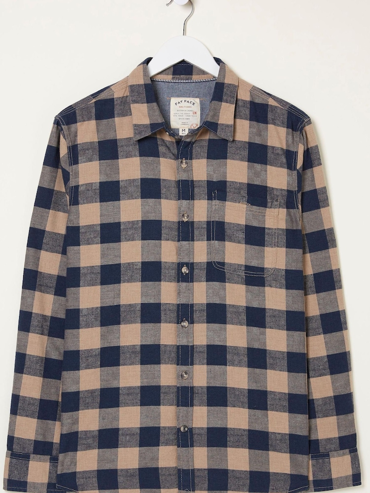 FatFace Blue Buffalo Check Shirt - Image 7 of 7