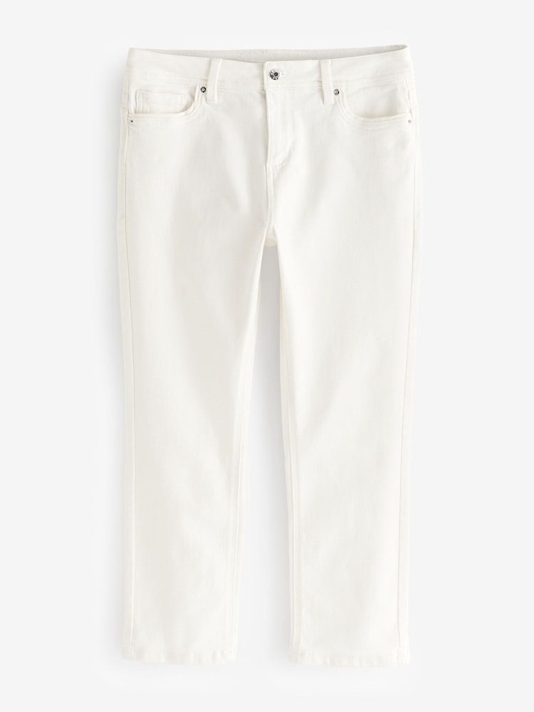 White Cropped Slim Jeans - Image 5 of 5