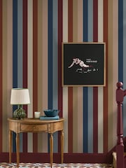 Joules Green The Playmaker Wood Mounted Framed Print Wall Art - Image 3 of 4