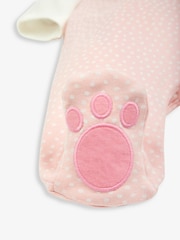 JoJo Maman Bébé Pink 2-Piece Mouse Dungaree Set - Image 5 of 5