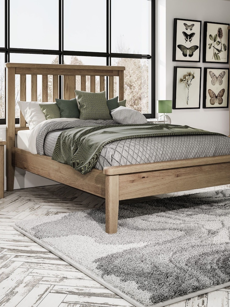 K Interiors Brown Embleton Wood Bed Frame - Image 1 of 4