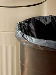 Cubo de basura vintage acanalado con cierre suave de 30 L - Imagen 3 de 4