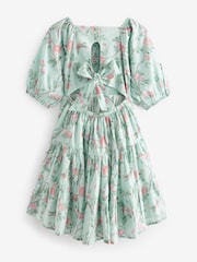 Laura Ashley Blue Blue Eglantine Midi Sun Dress - Image 11 of 14