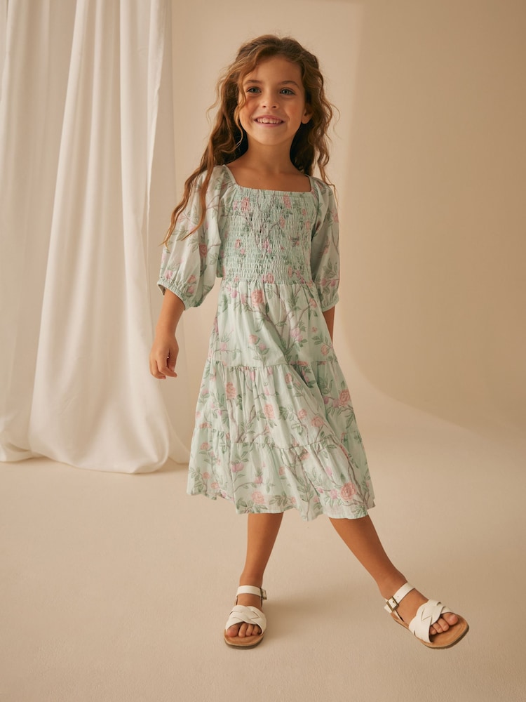 Laura Ashley Blue Blue Eglantine Midi Sun Dress - Image 14 of 14