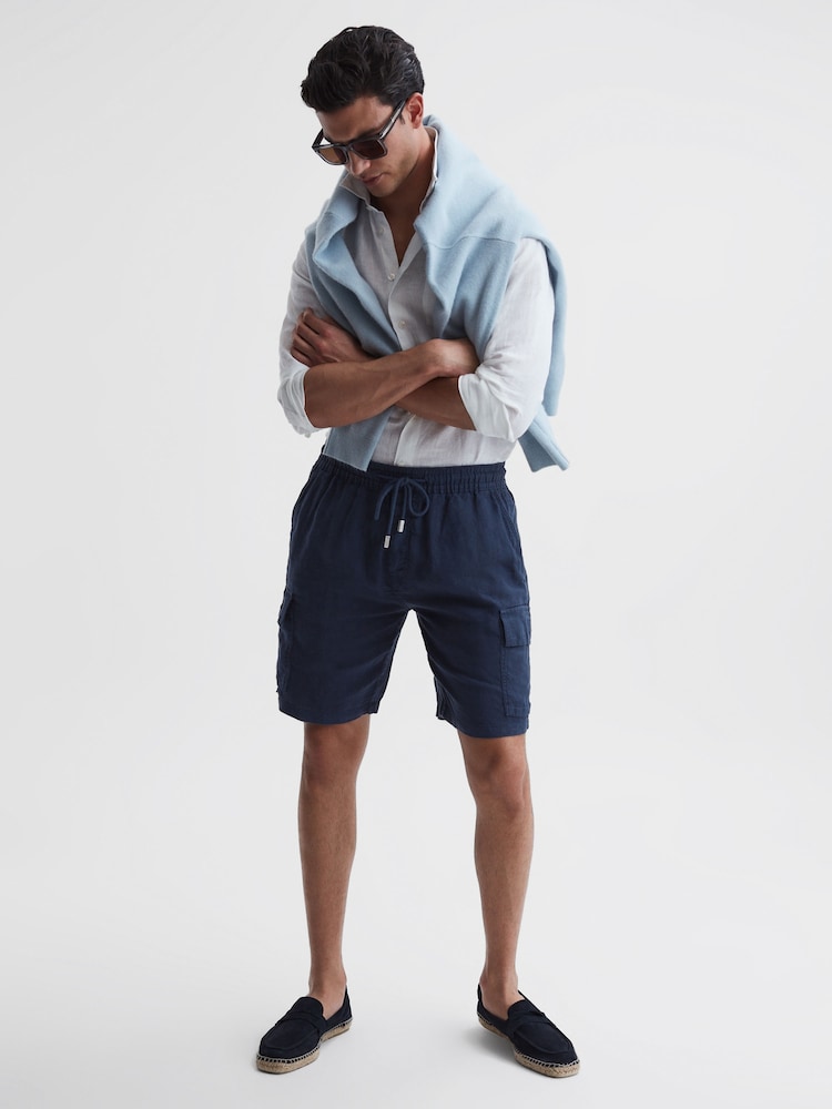Vilebrequin 100% Linen Shorts - Image 1 of 4