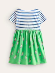 Boden Green Hotchpotch Jersey Dress - Image 3 of 4