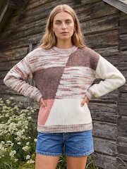 Roman Natural Textured Knit Jumper - Image 1 of 4