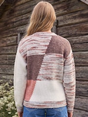 Roman Natural Textured Knit Jumper - Image 3 of 4