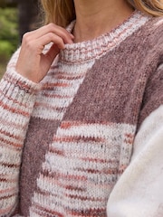 Roman Natural Textured Knit Jumper - Image 4 of 4