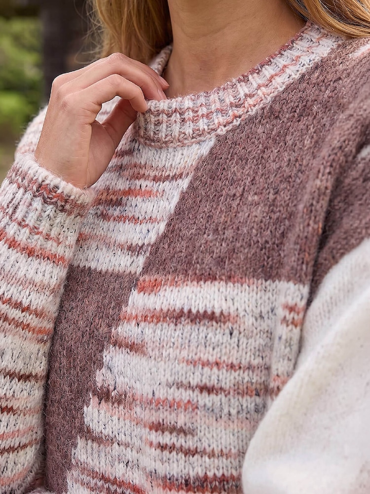 Roman Natural Textured Knit Jumper - Image 4 of 4 Roman Natural Textured Knit Jumper - Image 4 of 4
