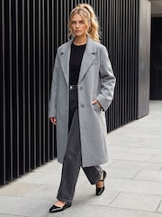 Roman Grey Smart Single Breasted Coat - Image 2 of 4