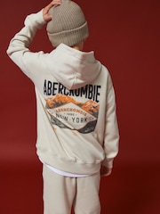 Abercrombie & Fitch Brown Imagery Graphic Hoodie - Image 2 of 7