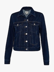 French Connection Blue Macee Micro Western Denim 100% Cotton Jacket - Image 6 of 6