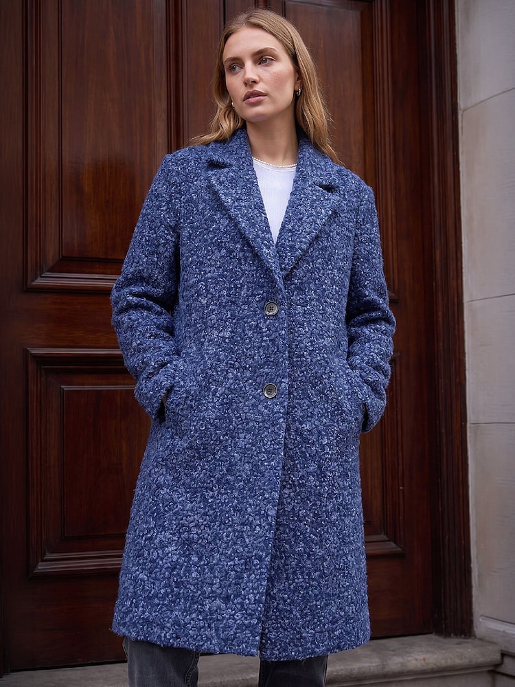 Roman Blue Teddy Smart Coat - Image 1 of 4