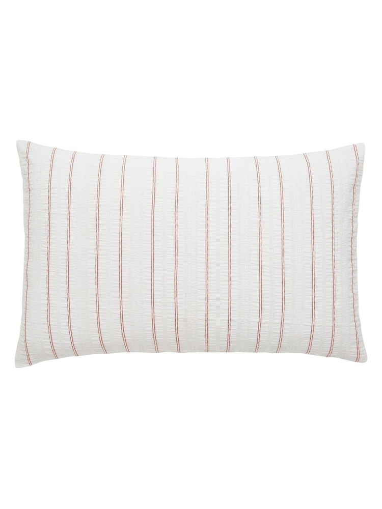 Helena Springfield Pink Waffle Stripe Cotton Rich Cover Set - Image 5 of 5