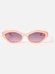 Oliver Bonas Orange Peach Mini Angled Sunglasses - Image 2 of 6