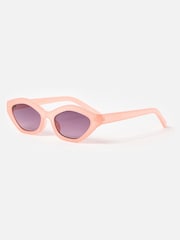 Oliver Bonas Orange Peach Mini Angled Sunglasses - Image 3 of 6