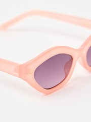 Oliver Bonas Orange Peach Mini Angled Sunglasses - Image 5 of 6