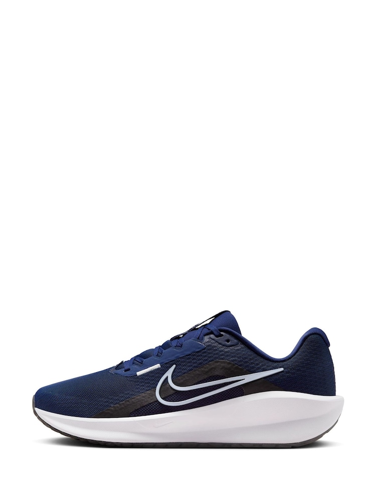 Nike Navy/White Downshifter 13 Road Running Trainers - Image 2 of 12