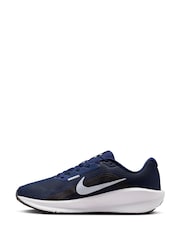 Nike Navy/White Downshifter 13 Road Running Trainers - Image 4 of 12