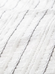 Helena Springfield Grey Waffle Stripe Cotton Rich Cover Set - Image 3 of 5