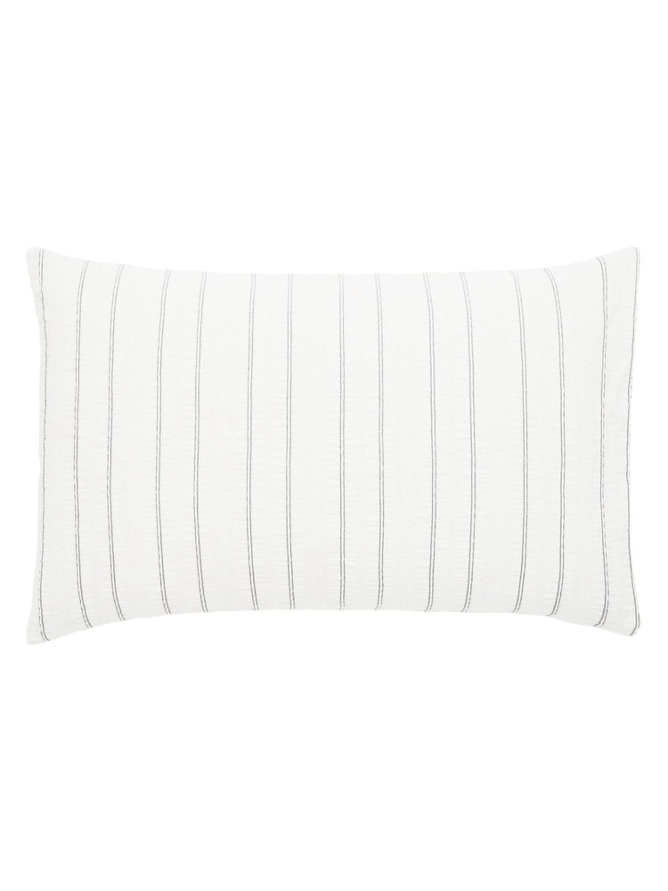 Helena Springfield Grey Waffle Stripe Cotton Rich Cover Set - Image 5 of 5 Helena Springfield Grey Waffle Stripe Cotton Rich Cover Set - Image 5 of 5
