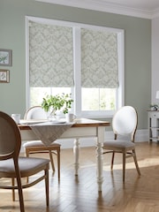 Laura Ashley Sage Green Parterre Made to Measure Roman Blind - Image 1 of 4