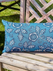 Land & Shore Blue or Red River Outdoor Cushion - Image 1 of 2
