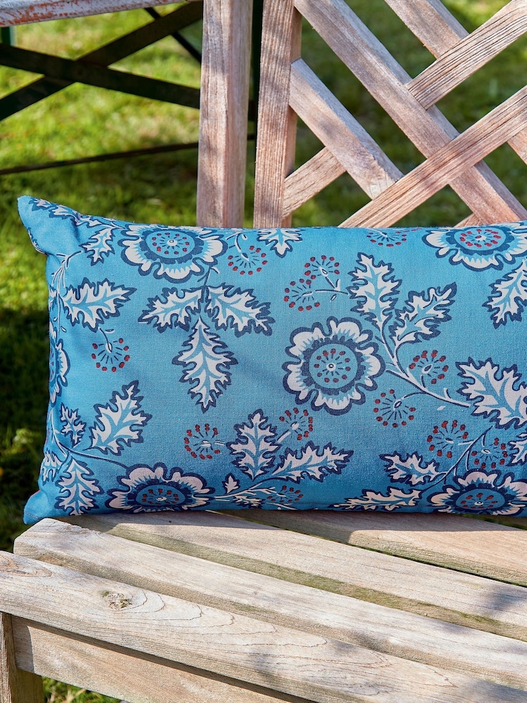 Land & Shore Blue or Red River Outdoor Cushion - Image 1 of 2 Land & Shore Blue or Red River Outdoor Cushion - Image 1 of 2