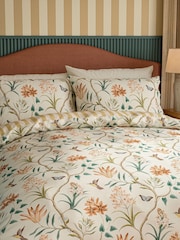 Sanderson Ochre Clementine Cotton Duvet Cover & Pillowcase Set - Image 1 of 6