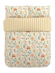 Sanderson Ochre Clementine Cotton Duvet Cover & Pillowcase Set - Image 5 of 6