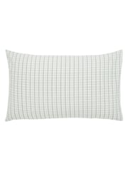 Helena Springfield Grey Tranquil Check Cotton Rich Cover Set - Image 4 of 6